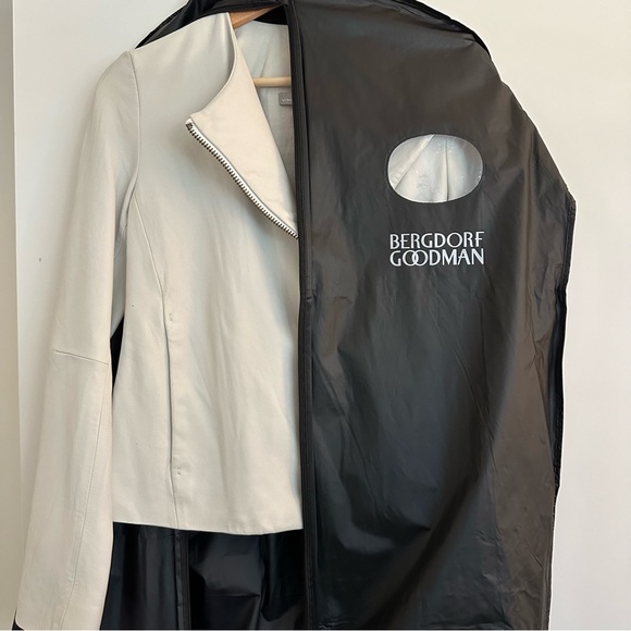 NWT VINCE Cross Front Washed-Leather Jacket (lamb skin leather) - Picture 2 of 13